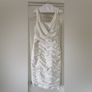 White Sheath Dress. Formal.